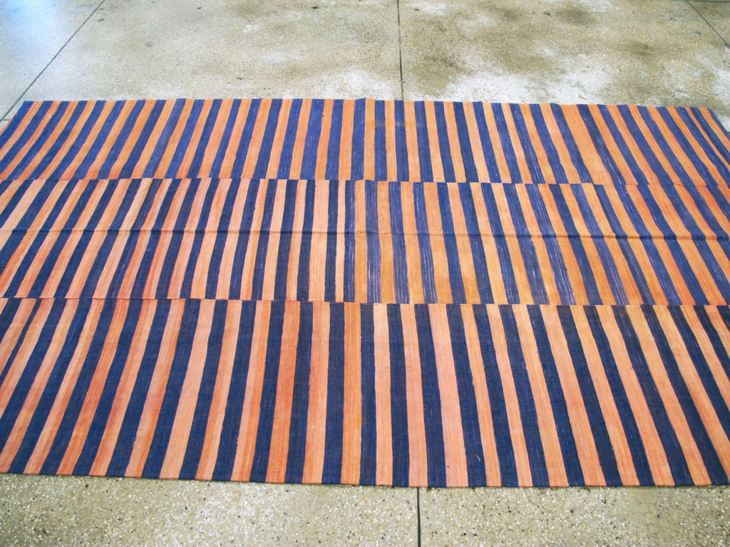 Vintage Turkish Flatweave Accent Rug, No.27273 - Gsblank