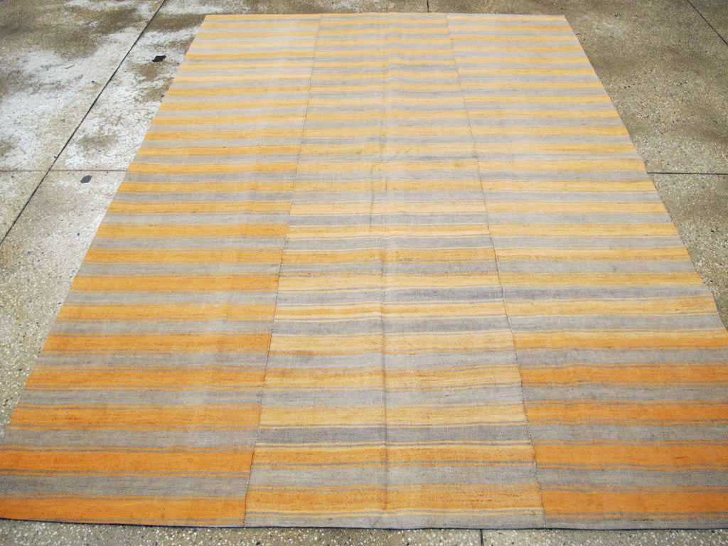 Vintage Turkish Flatweave Kilim Accent Rug, No.27275 - Gsblank