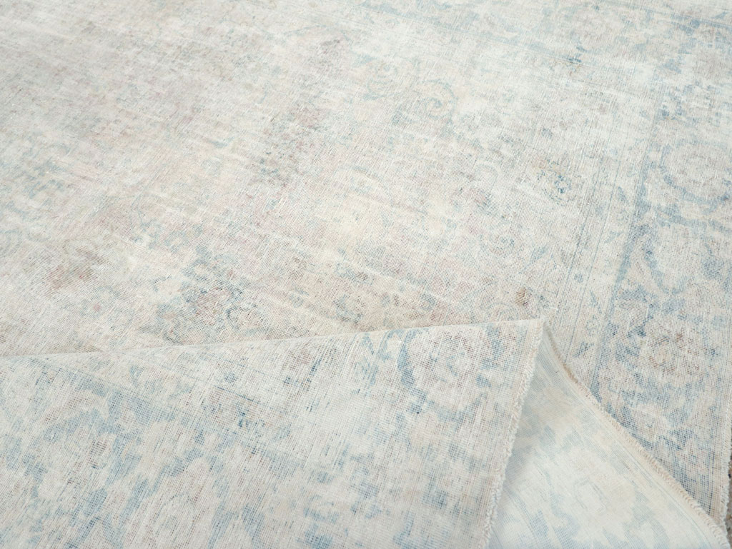 Distressed Vintage Persian Small Room Size Carpet, No.27283 - Gsblank