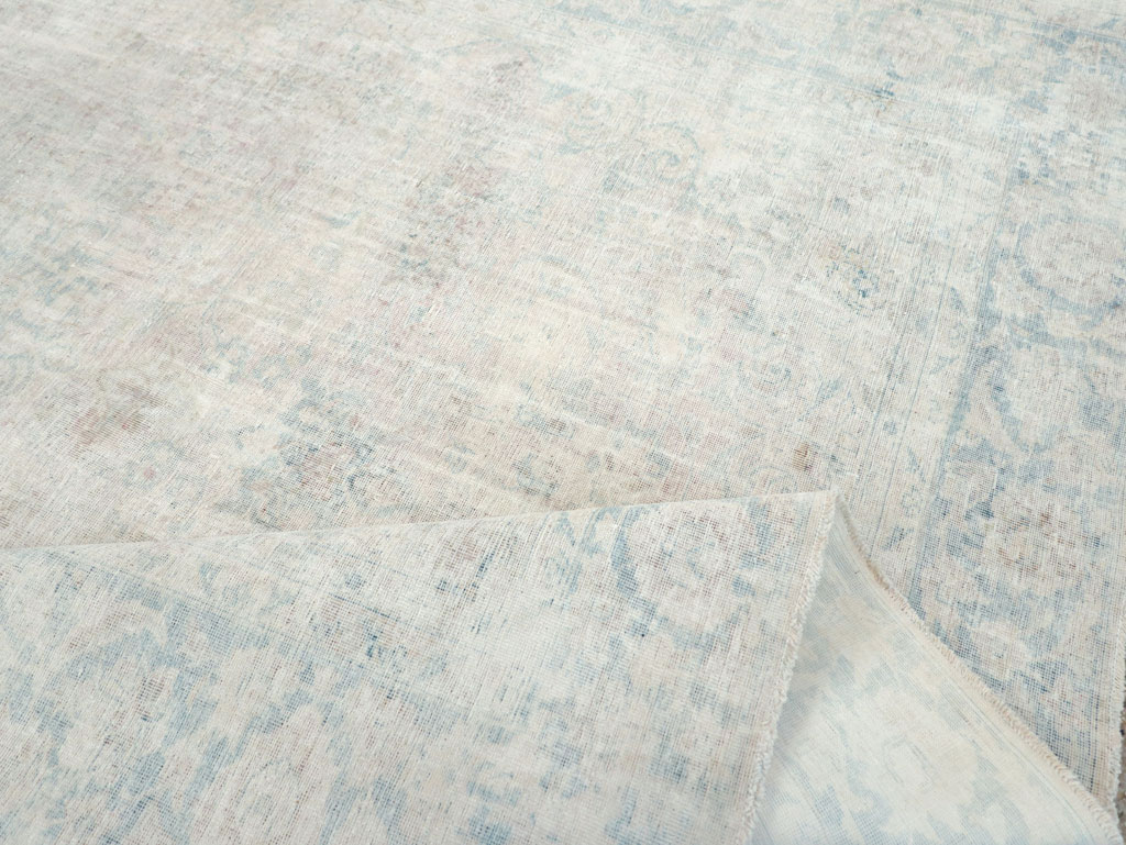 Distressed Vintage Persian Small Room Size Carpet, No.27283 - Gsblank