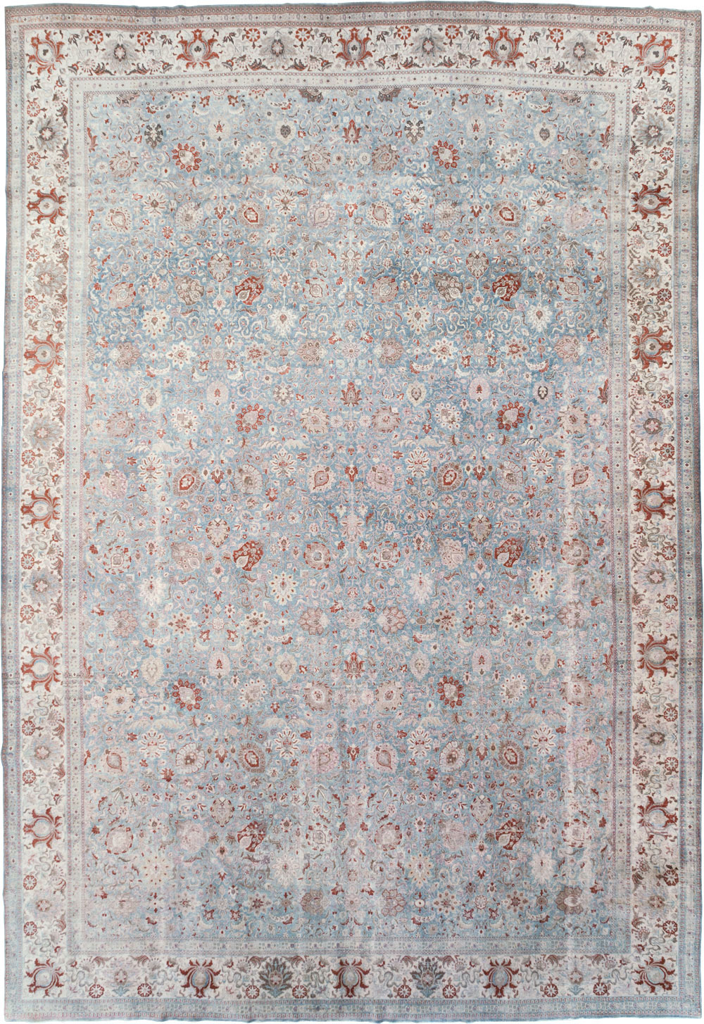 Antique Persian Tabriz Carpet, No.27287 - Gsblank