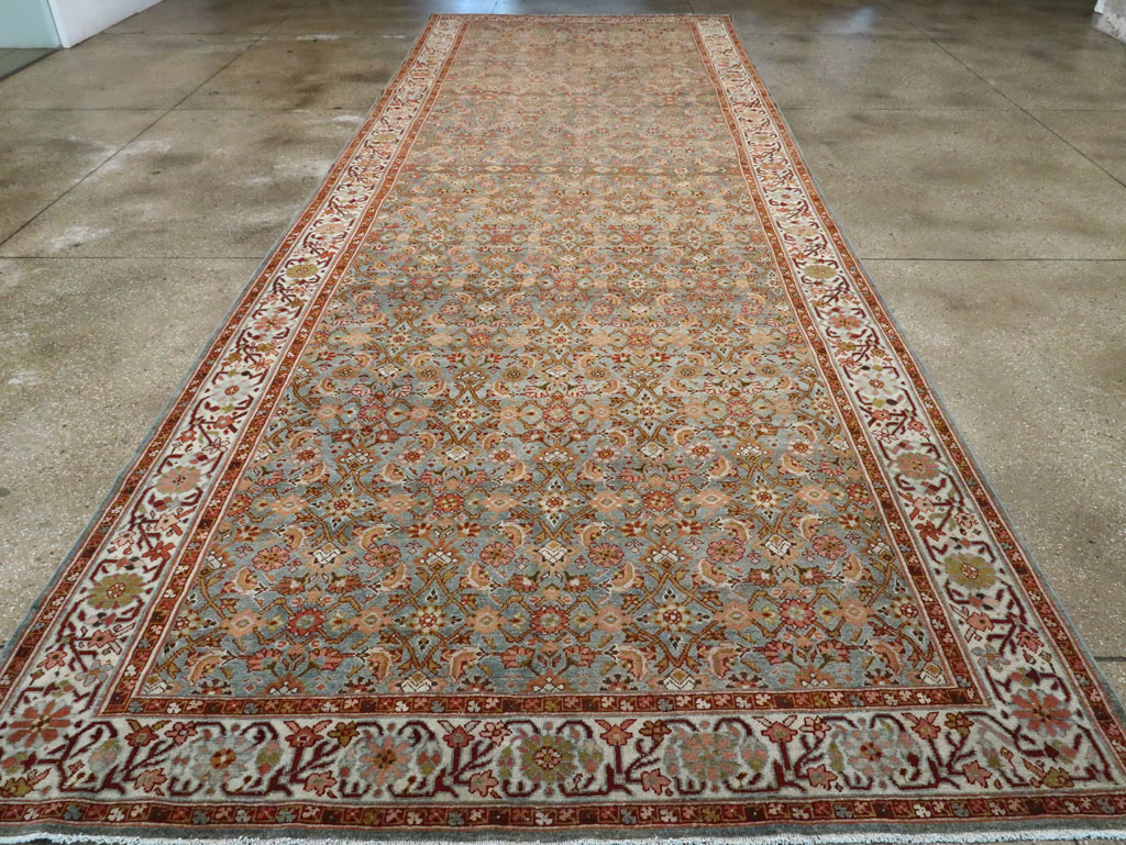 Vintage Persian Malayer Long Gallery Carpet, No.27291 - Gsblank