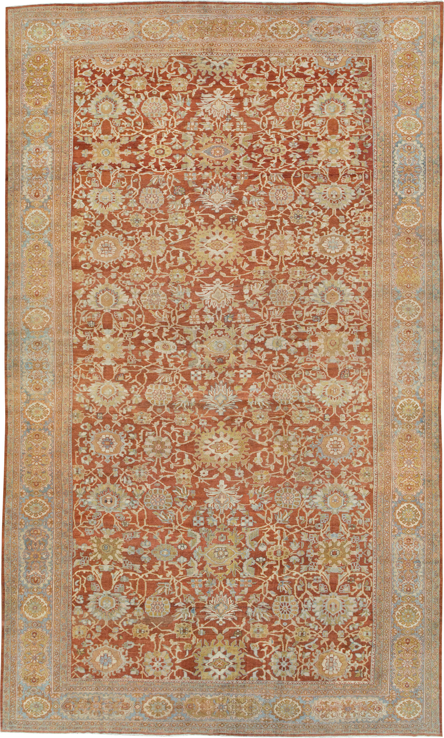 Antique Persian Mahal Carpet, No.27294 - Gsblank