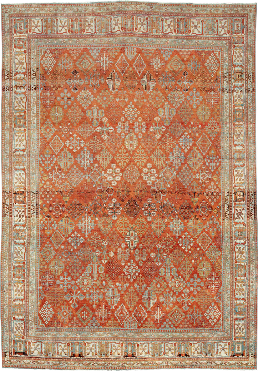 Vintage Persian Joshegan Rug, No.27297 - Gsblank