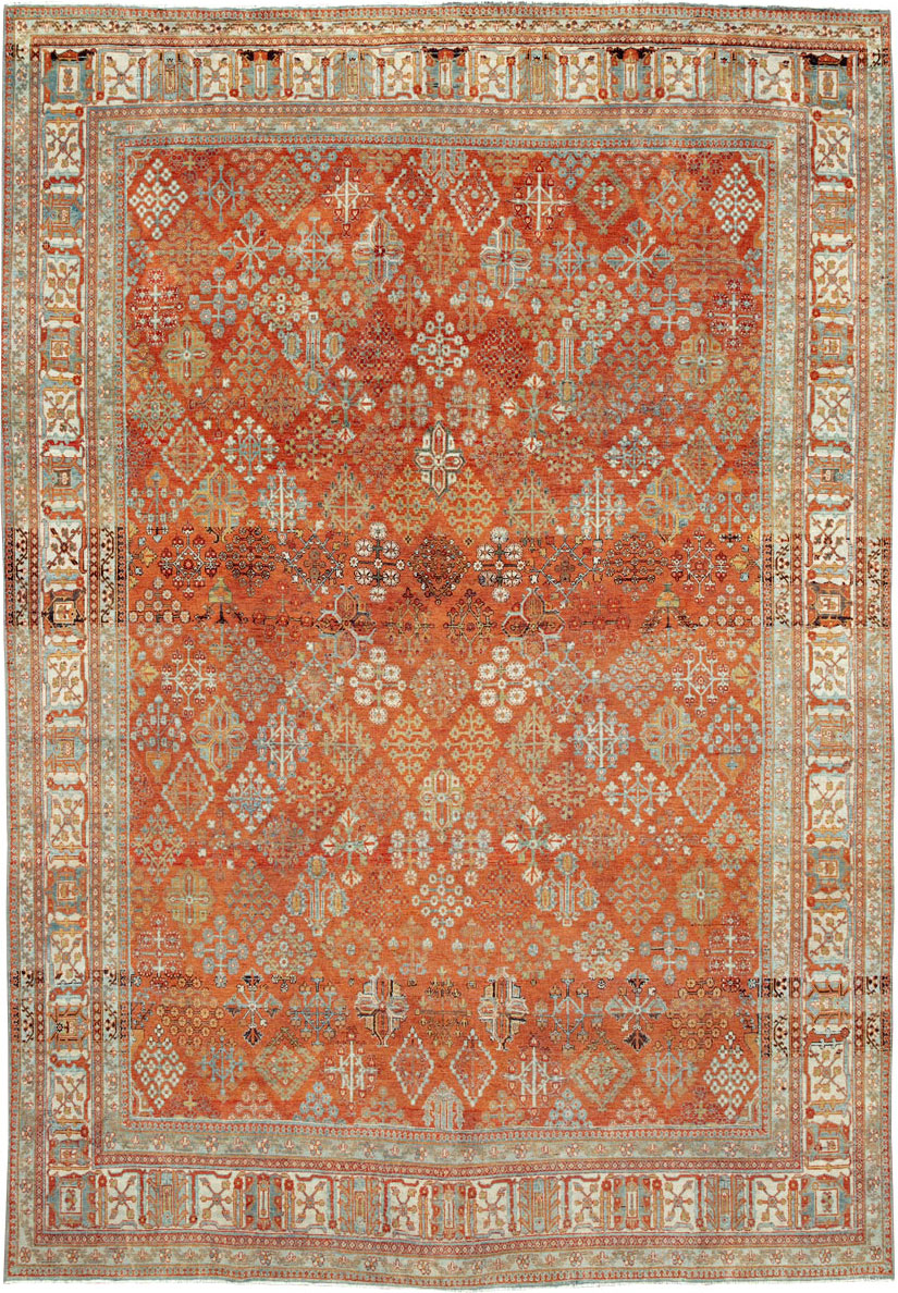 Vintage Persian Joshegan Rug, No.27297 - Gsblank