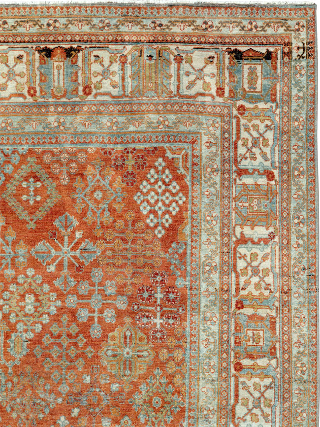 Vintage Persian Joshegan Rug, No.27297 - Gsblank