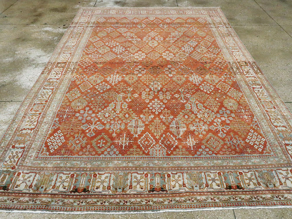 Vintage Persian Joshegan Rug, No.27297 - Gsblank