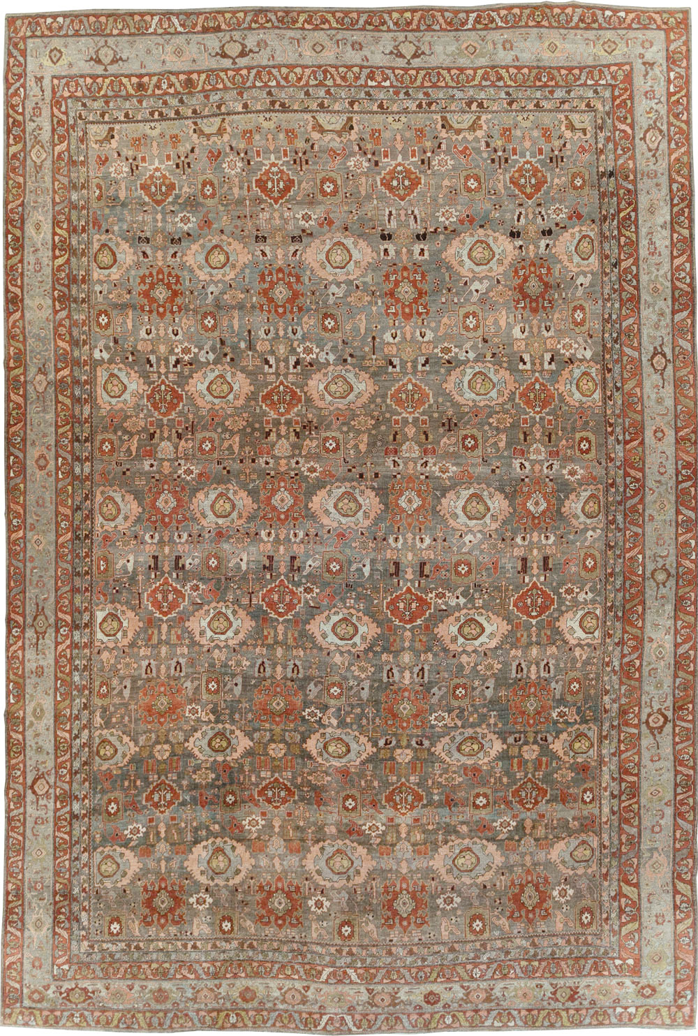 Antique Persian Bidjar Oversize Carpet, No.27310 - Gsblank