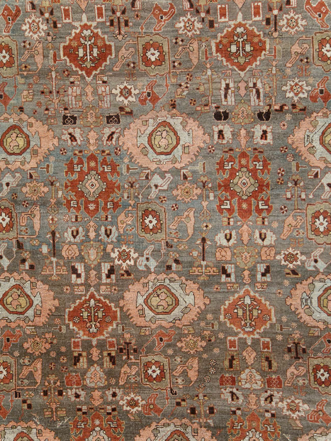Antique Persian Bidjar Oversize Carpet, No.27310 - Gsblank