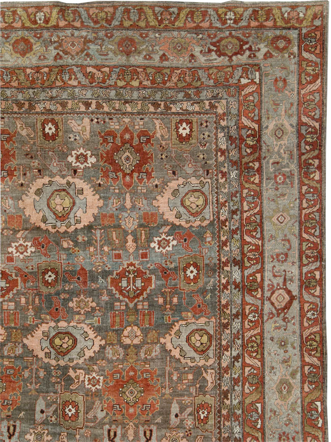 Antique Persian Bidjar Oversize Carpet, No.27310 - Gsblank