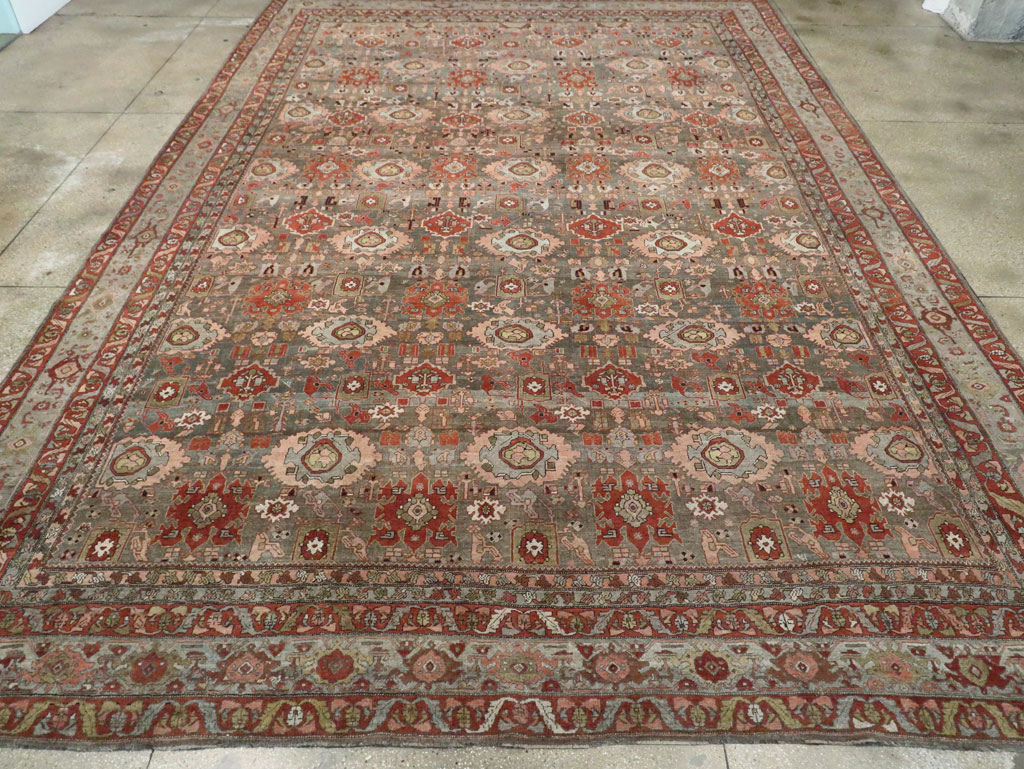Antique Persian Bidjar Oversize Carpet, No.27310 - Gsblank