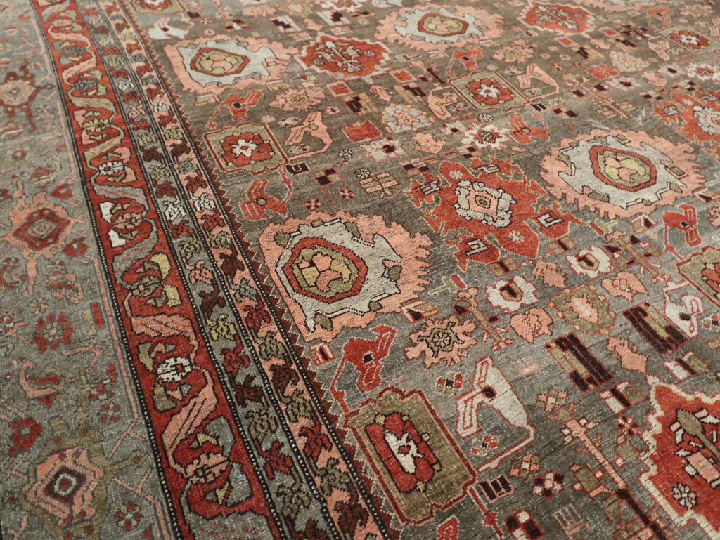 Antique Persian Bidjar Oversize Carpet, No.27310 - Gsblank