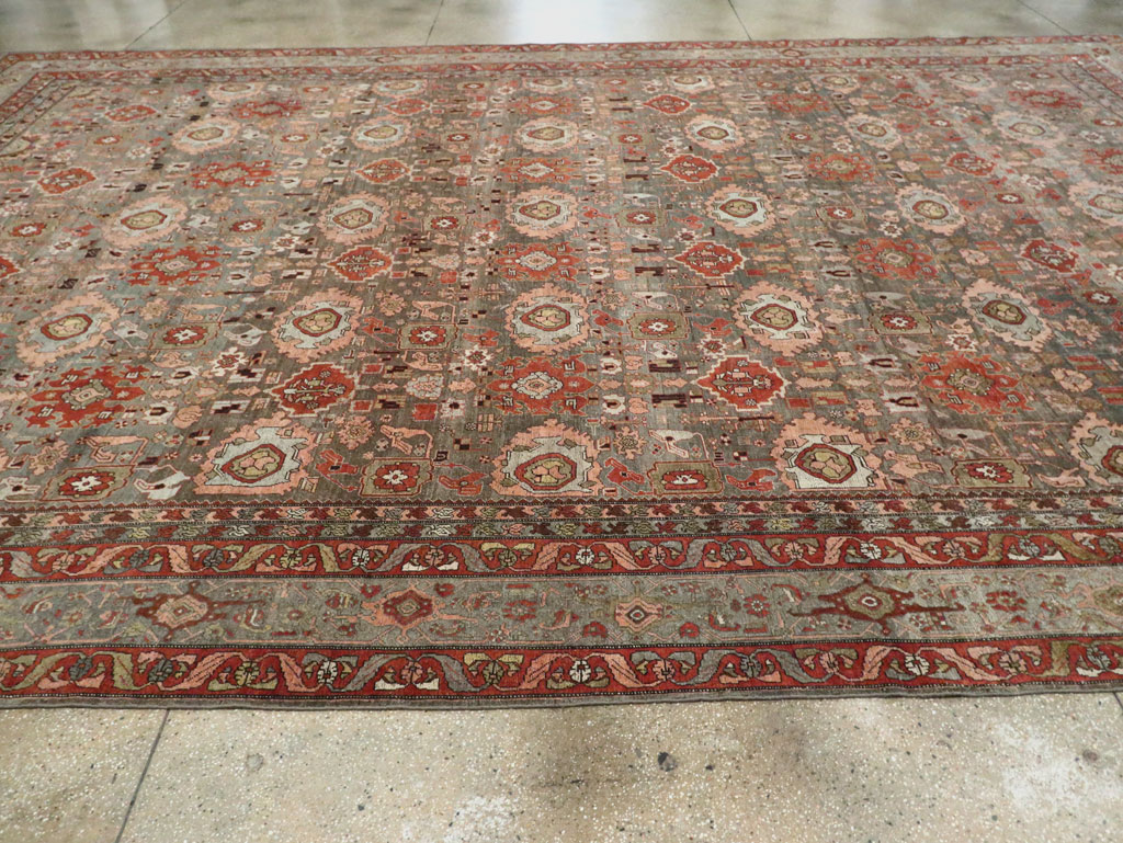 Antique Persian Bidjar Oversize Carpet, No.27310 - Gsblank