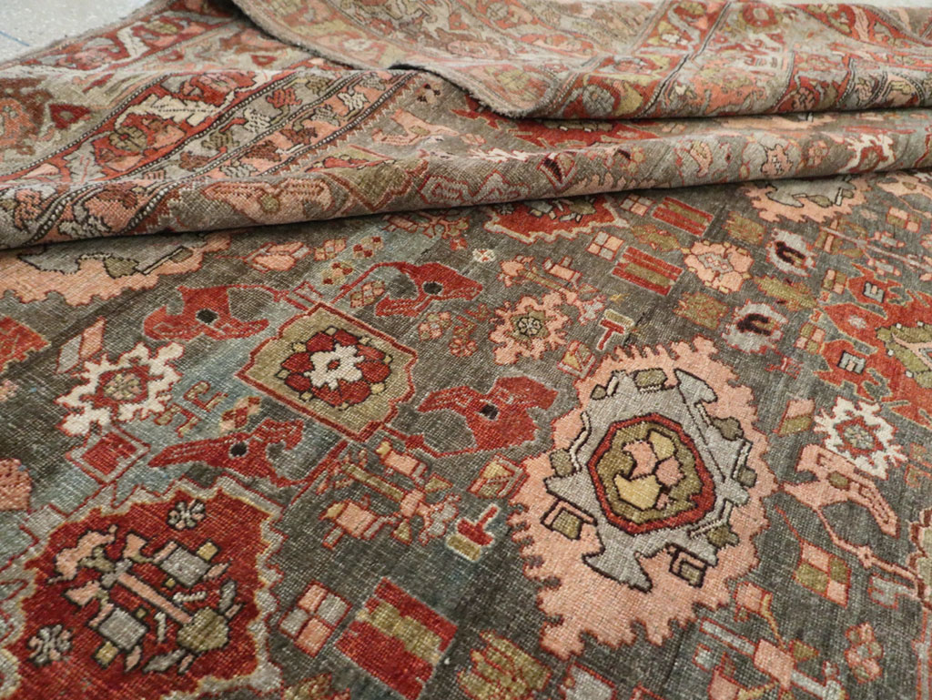 Antique Persian Bidjar Oversize Carpet, No.27310 - Gsblank