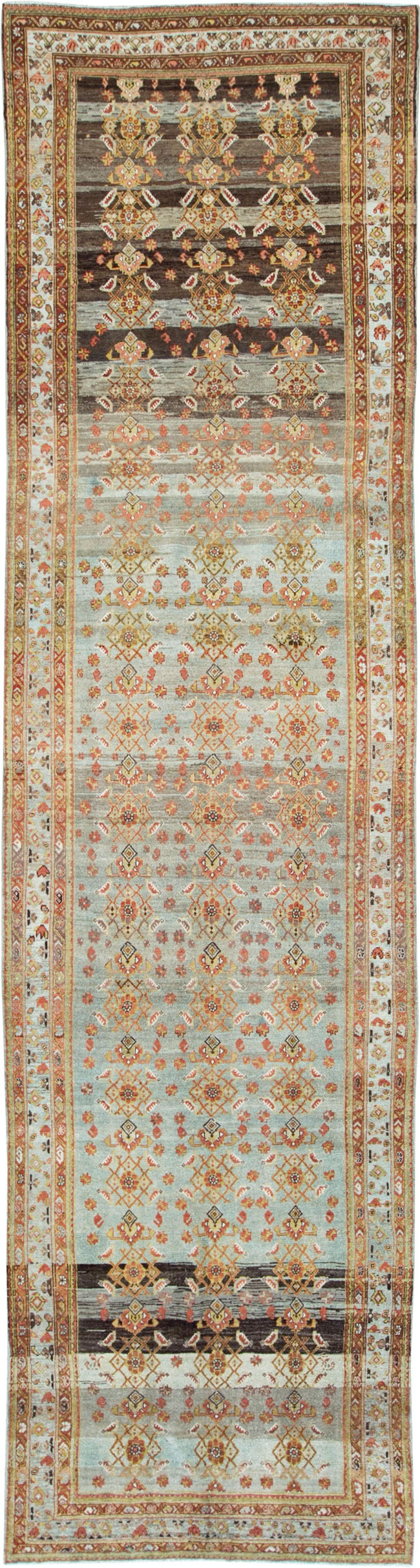 Antique Persian Malayer Wide Gallery Runner, No.27334 - Gsblank