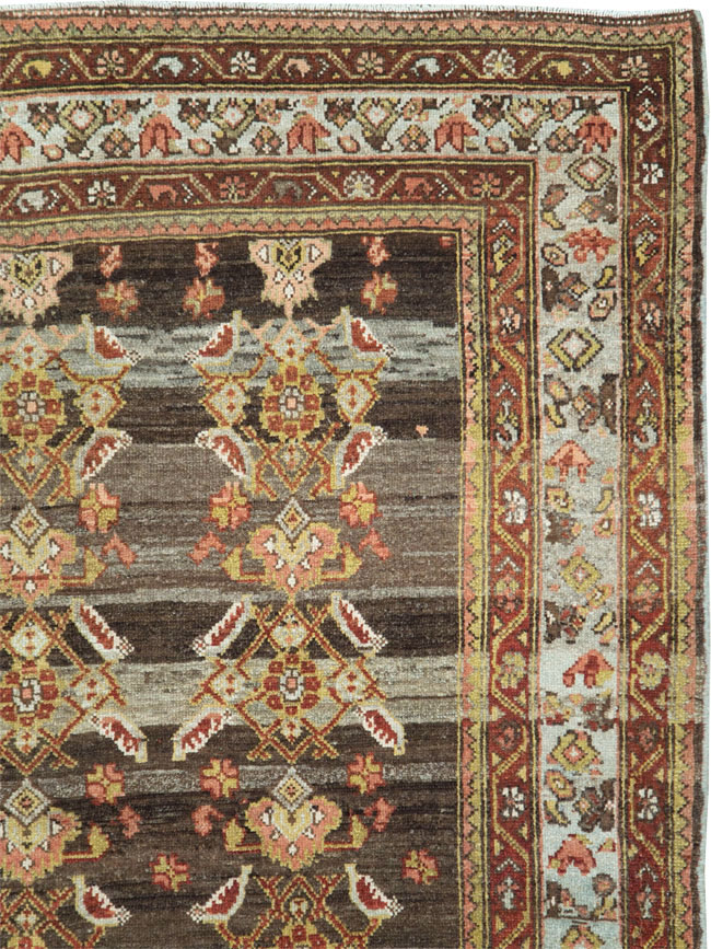 Antique Persian Malayer Wide Gallery Runner, No.27334 - Gsblank