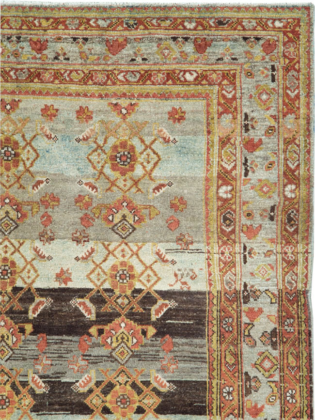 Antique Persian Malayer Wide Gallery Runner, No.27334 - Gsblank