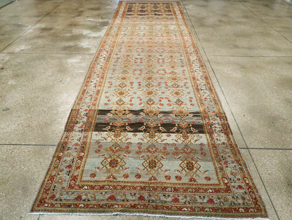 Antique Persian Malayer Wide Gallery Runner, No.27334 - Gsblank