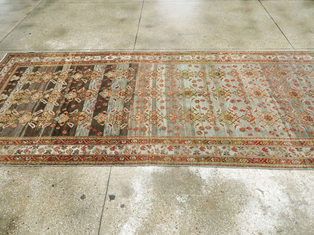 Antique Persian Malayer Wide Gallery Runner, No.27334 - Gsblank