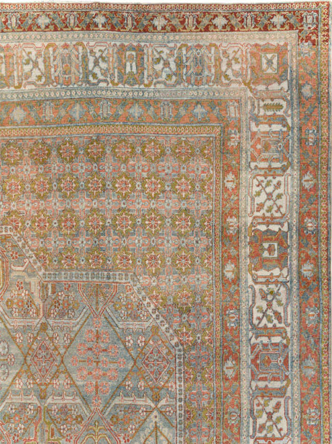 Antique Persian Joshegan Carpet, No.27337 - Gsblank