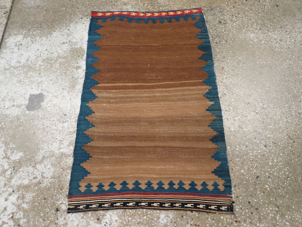 Vintage Persian Kilim Throw Rug, No.27352 - Gsblank