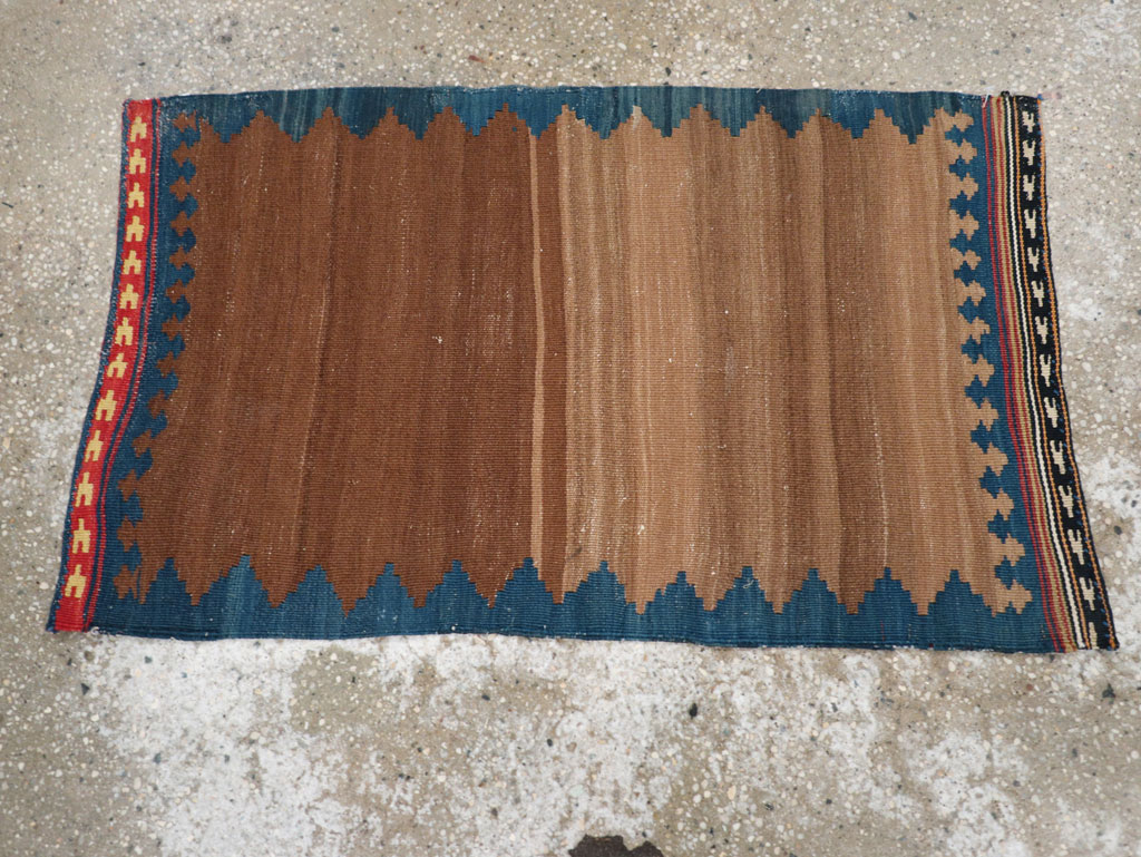 Vintage Persian Kilim Throw Rug, No.27352 - Gsblank