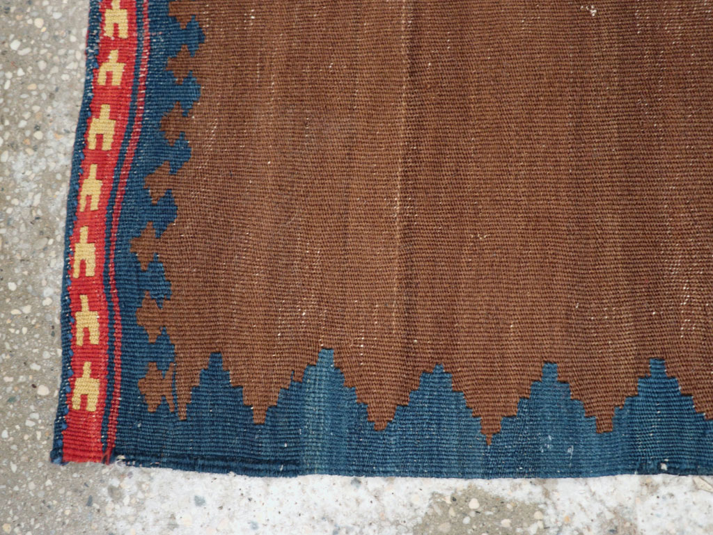 Vintage Persian Kilim Throw Rug, No.27352 - Gsblank