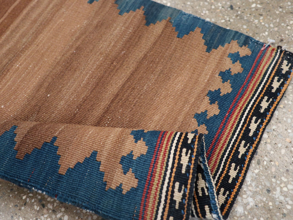 Vintage Persian Kilim Throw Rug, No.27352 - Gsblank