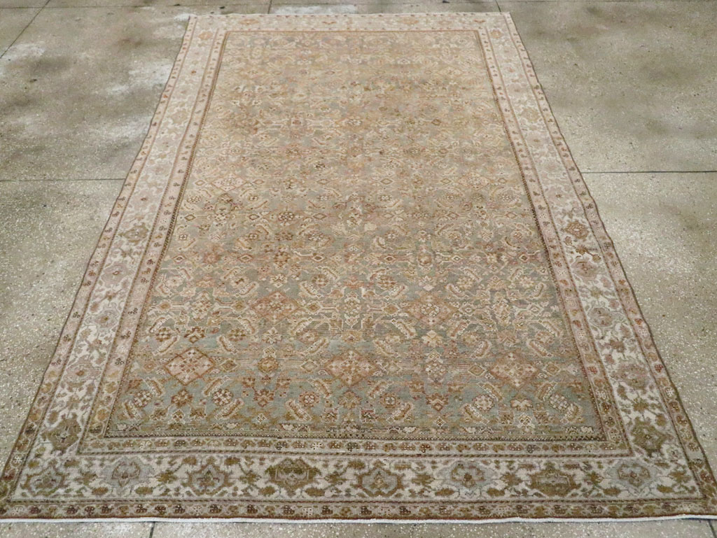 Antique Persian Malayer Accent Carpet, No.27355 - Gsblank