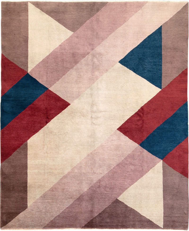 Vintage Chinese Art Deco Rug, No.27360 - Gsblank