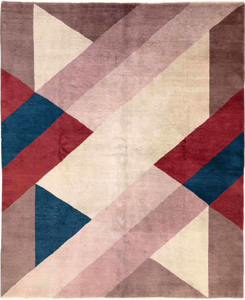 Vintage Chinese Art Deco Rug, No.27360 - Gsblank