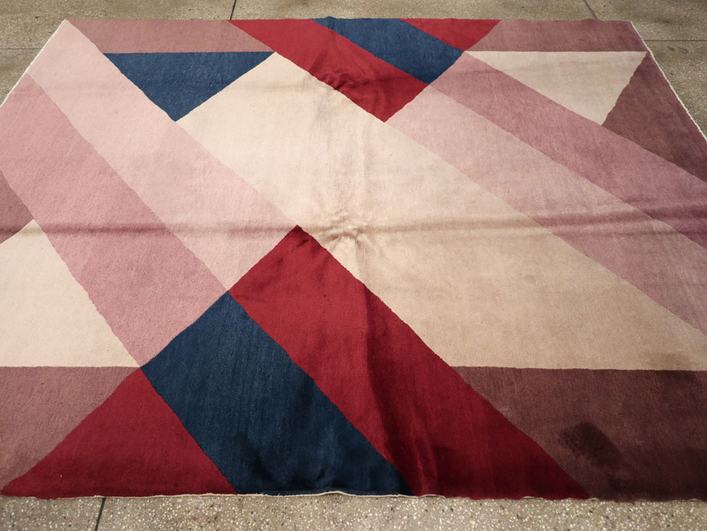 Vintage Chinese Art Deco Rug, No.27360 - Gsblank