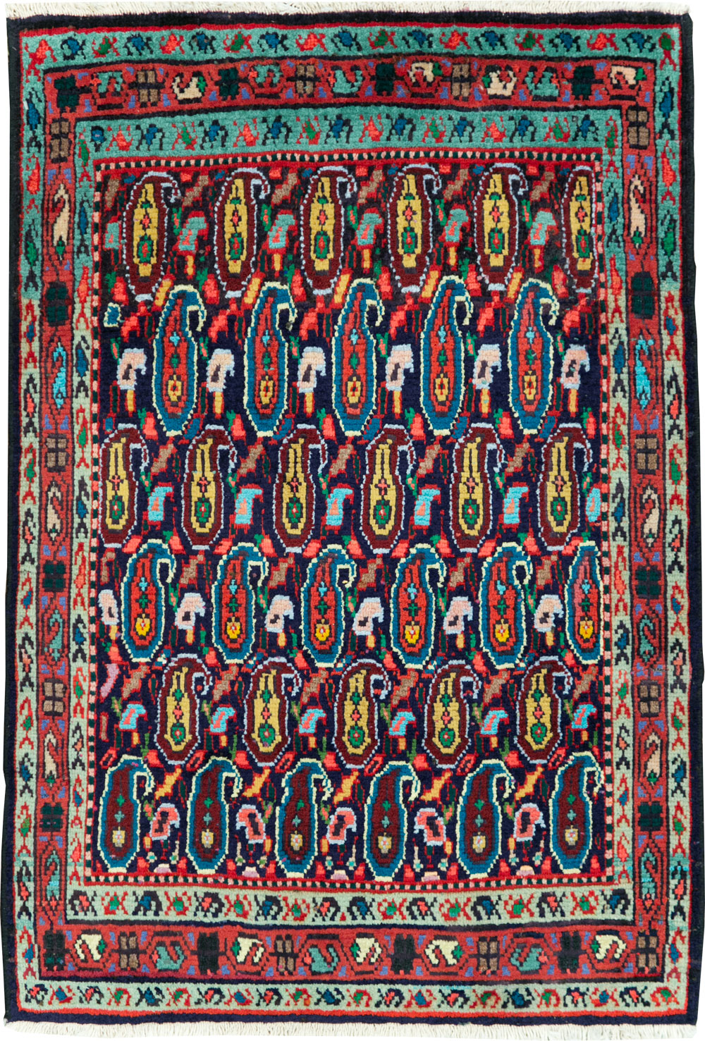 Vintage Persian Hamadan Rug, No.27365 - Gsblank