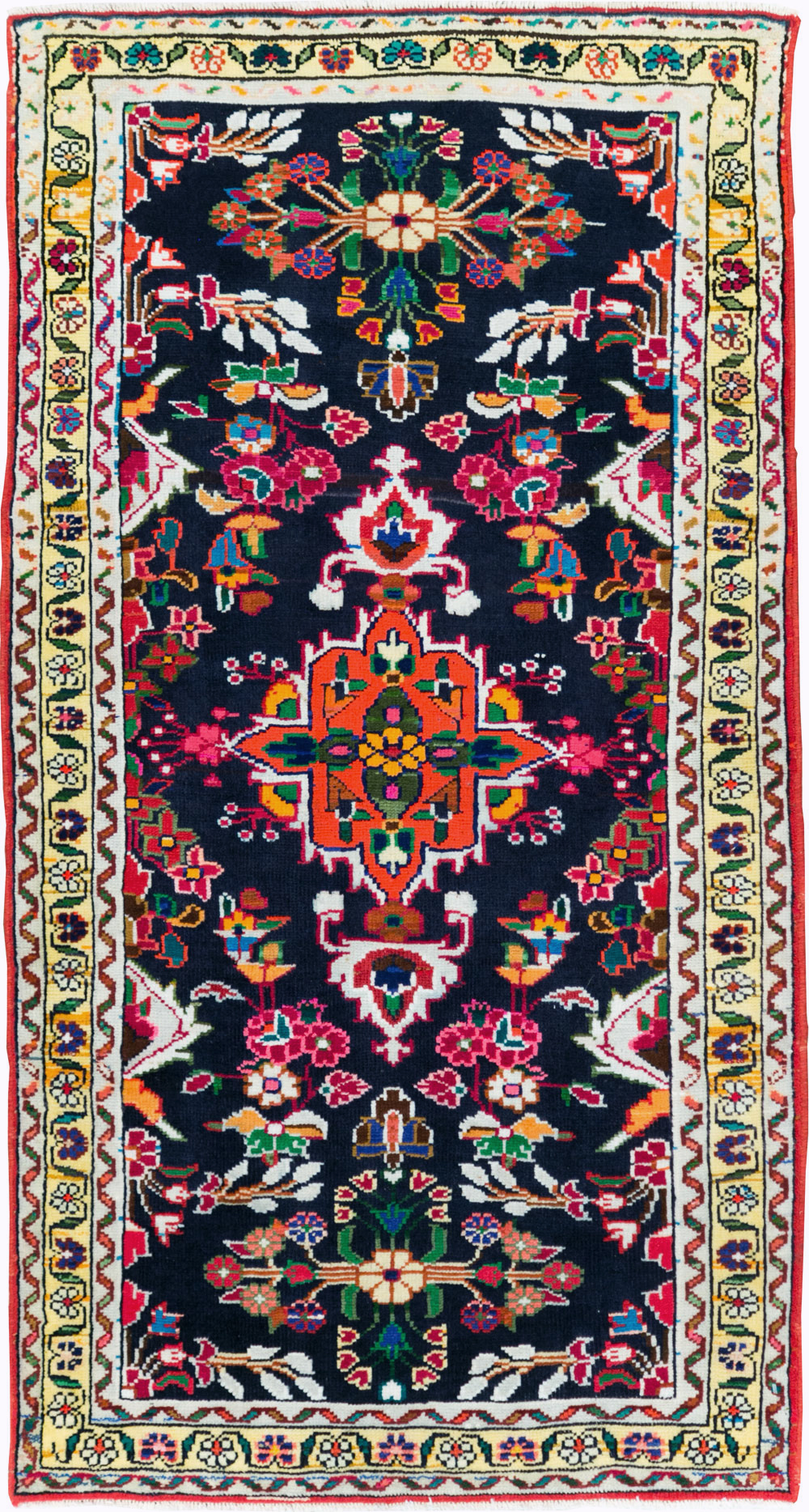 Vintage Persian Hamadan Rug, No.27369 - Gsblank