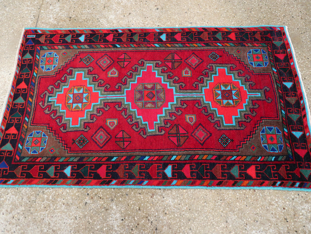 Vintage Persian Hamadan Rug, No.27370 - Gsblank