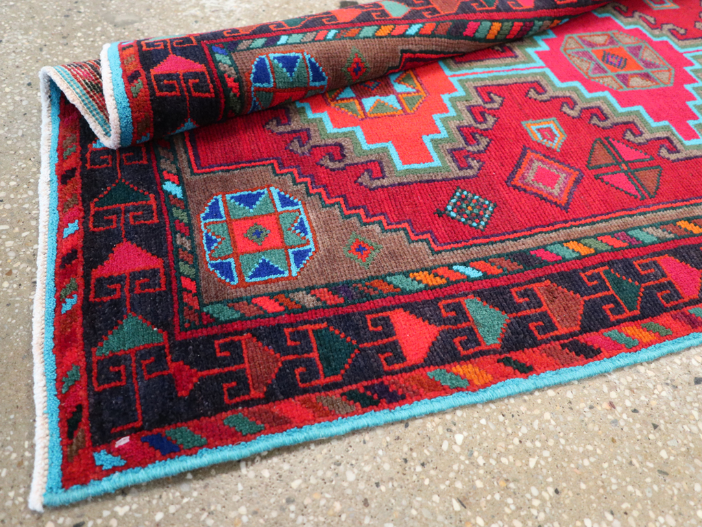 Vintage Persian Hamadan Rug, No.27370 - Gsblank