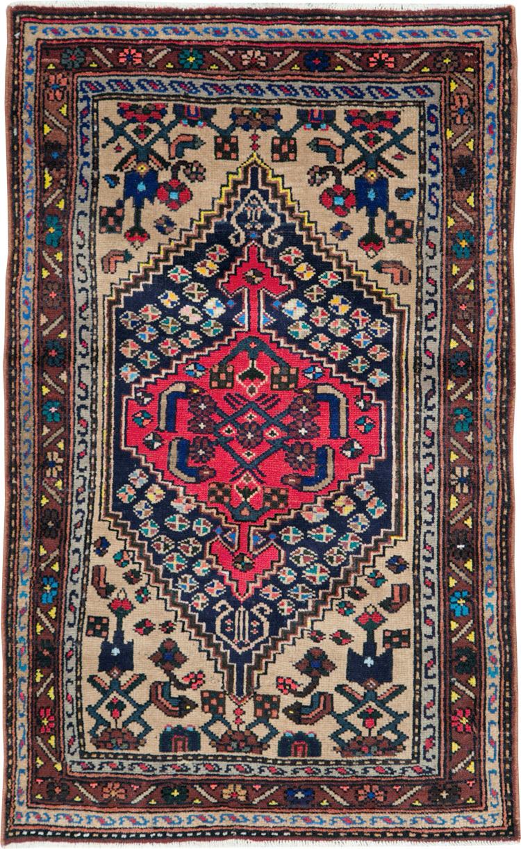 Vintage Persian Hamadan Rug, No.27371 - Gsblank