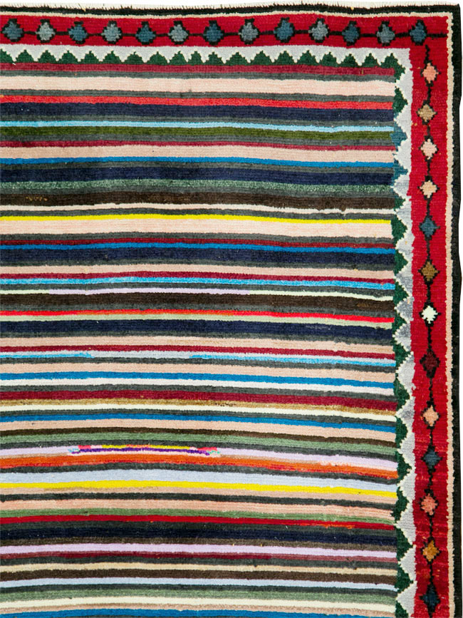 Vintage Persian Hamadan Rug, No.27374 - Gsblank