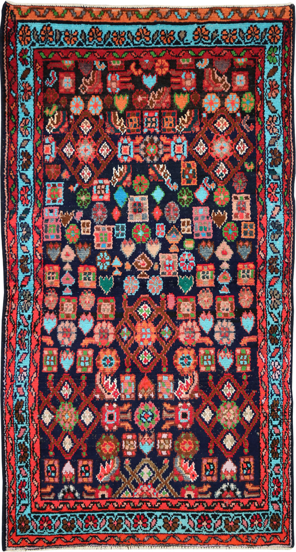 Vintage Persian Hamadan Rug, No.27378 - Gsblank