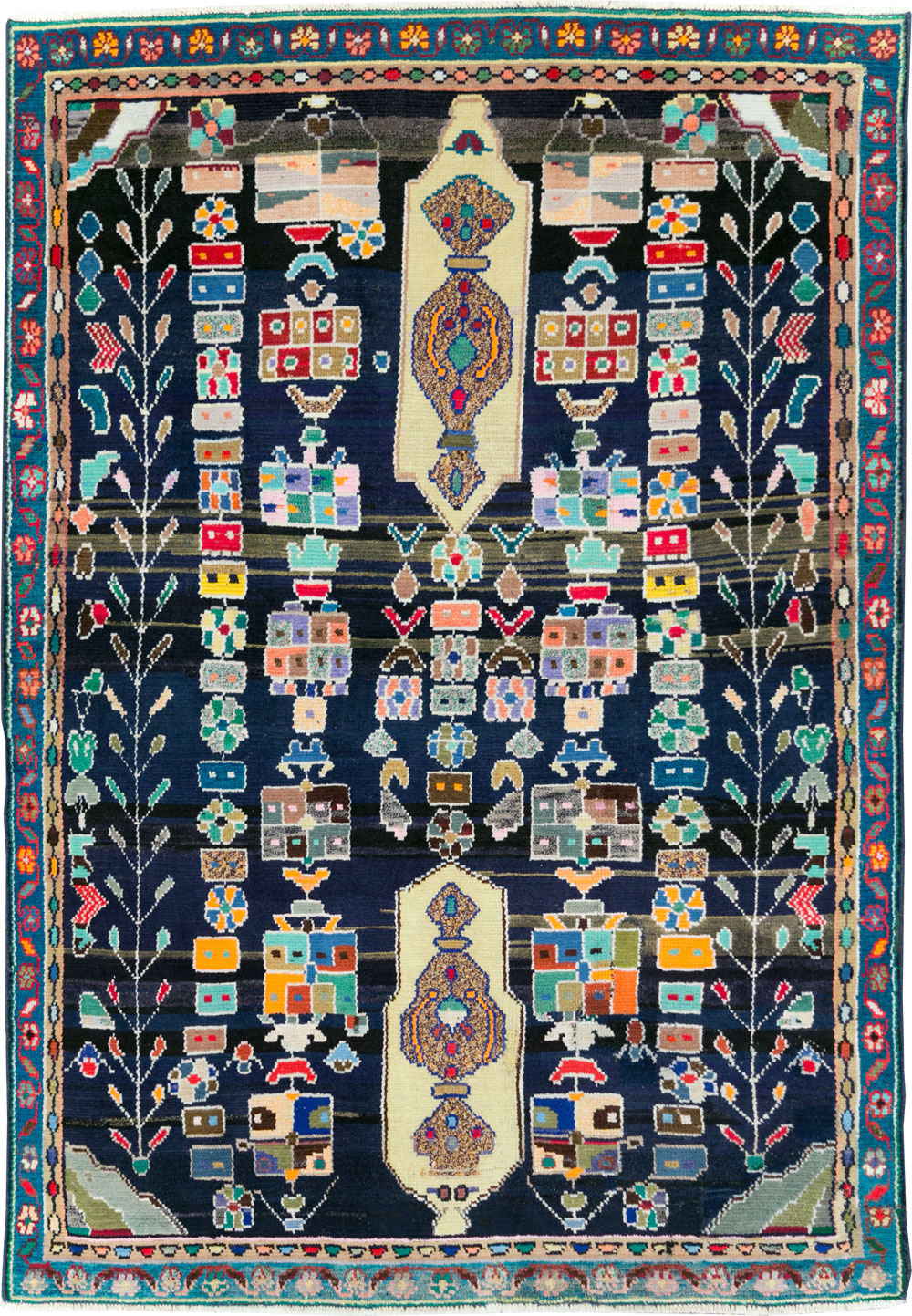 Vintage Persian Malayer Rug, No.27382 - Gsblank