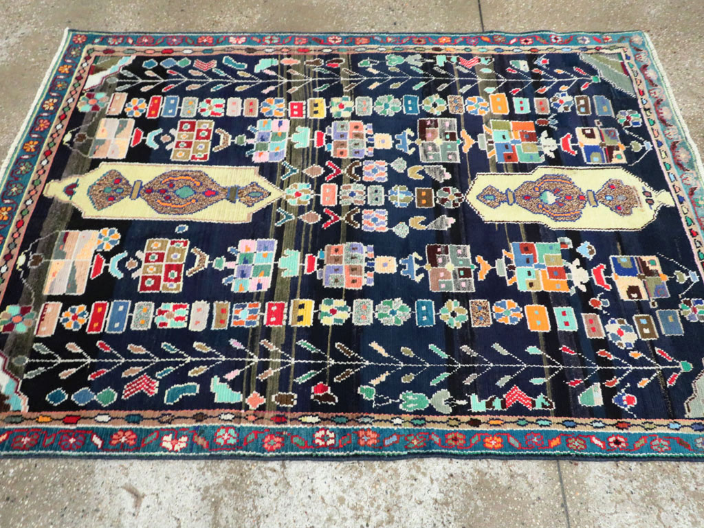 Vintage Persian Malayer Rug, No.27382 - Gsblank