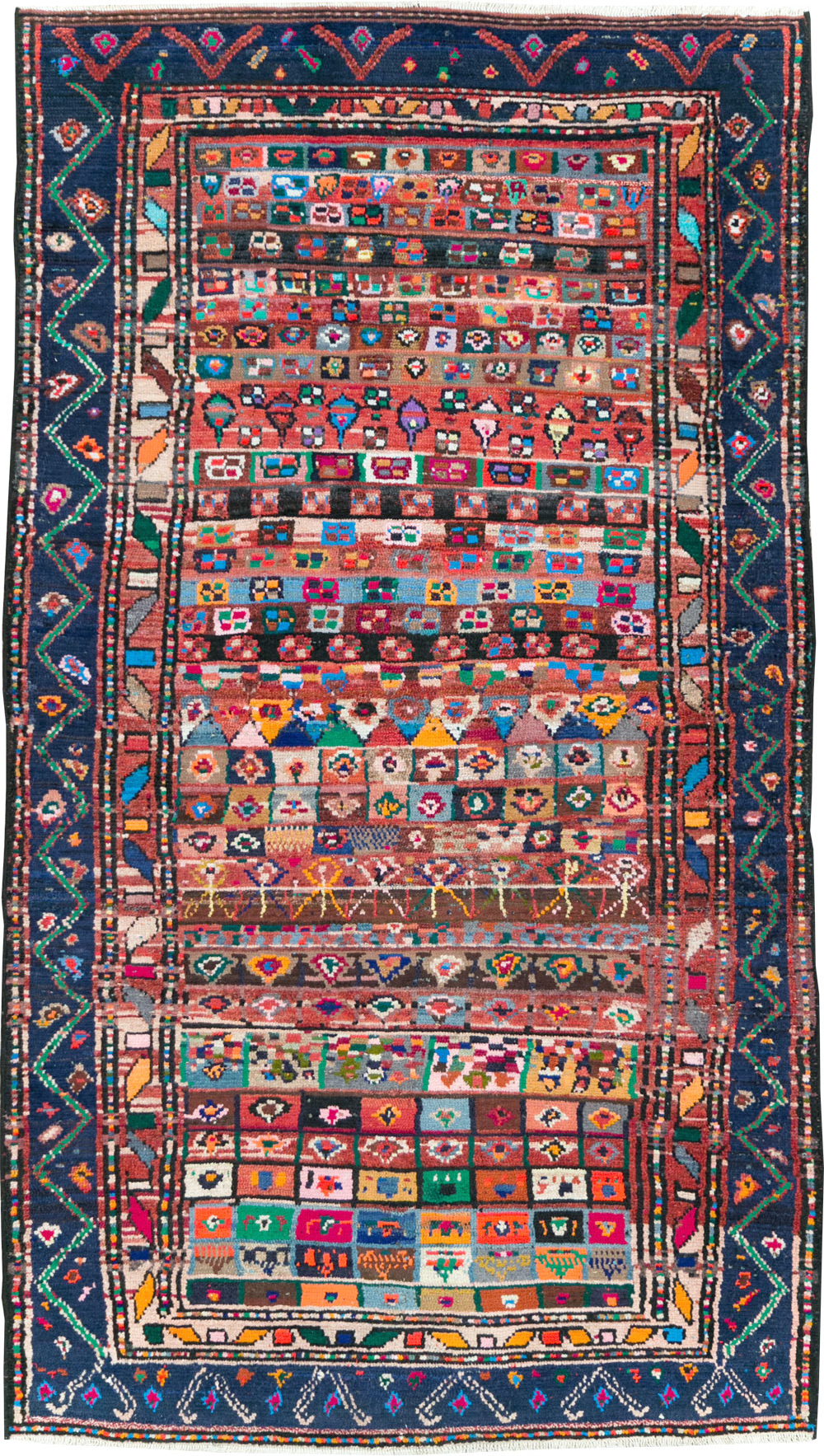 Vintage Persian Hamadan Rug, No.27383 - Gsblank