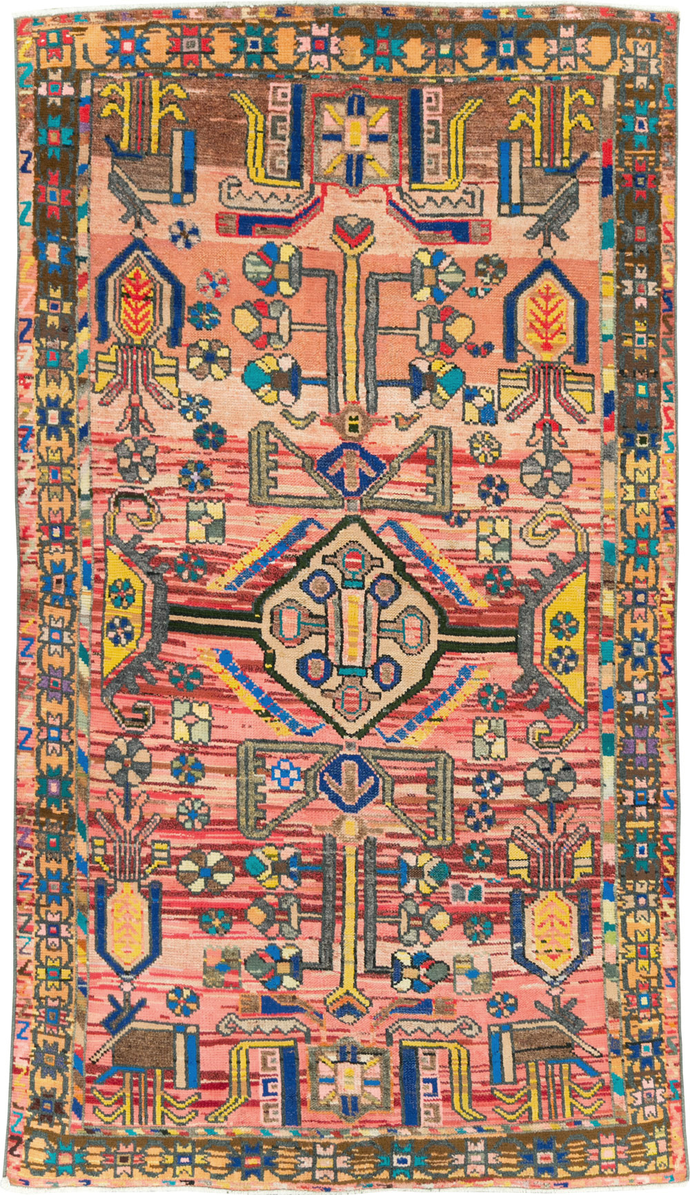 Vintage Persian Hamadan Rug, No.27392 - Gsblank