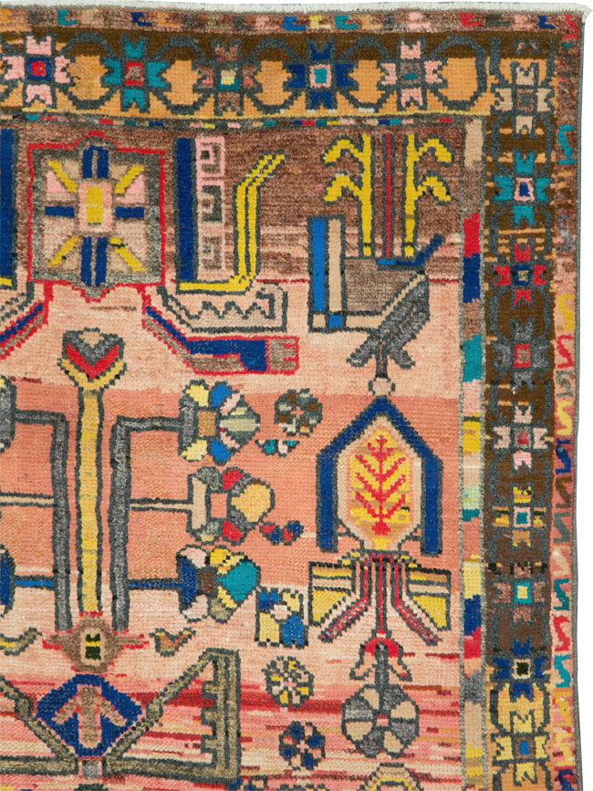 Vintage Persian Hamadan Rug, No.27392 - Gsblank