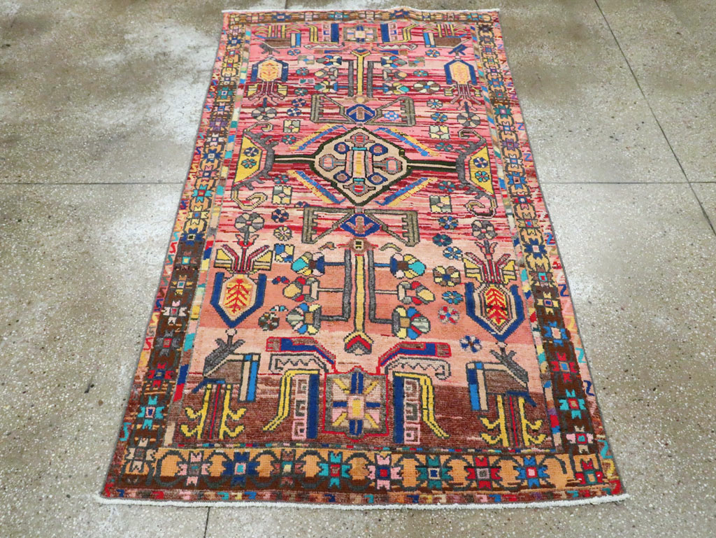 Vintage Persian Hamadan Rug, No.27392 - Gsblank