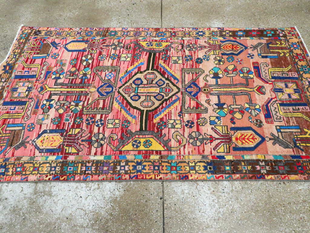 Vintage Persian Hamadan Rug, No.27392 - Gsblank