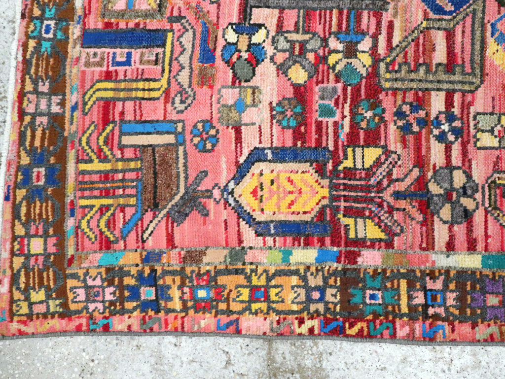 Vintage Persian Hamadan Rug, No.27392 - Gsblank