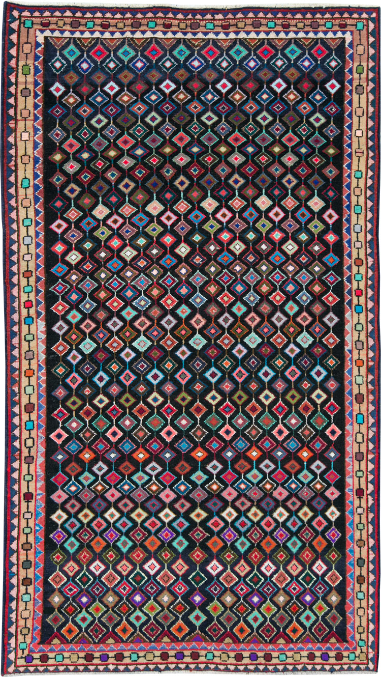 Vintage Persian Hamadan Rug, No.27393 - Gsblank