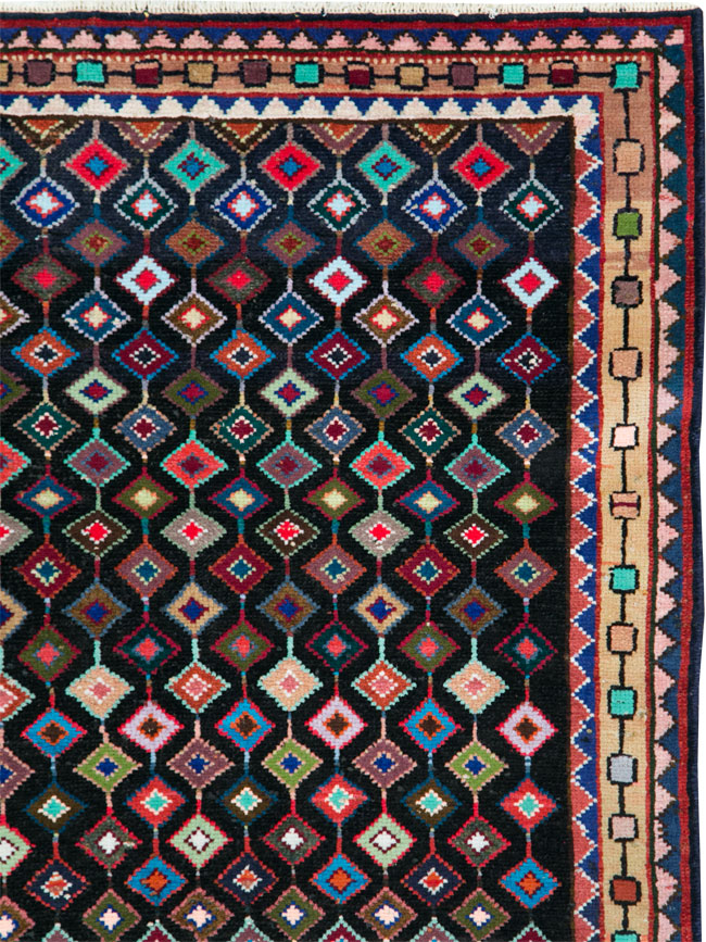 Vintage Persian Hamadan Rug, No.27393 - Gsblank
