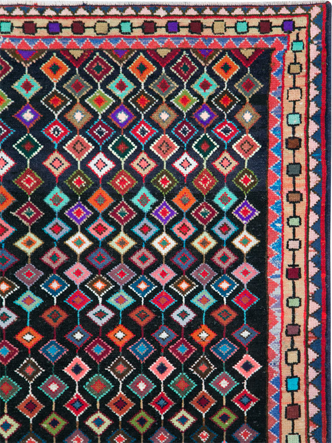 Vintage Persian Hamadan Rug, No.27393 - Gsblank